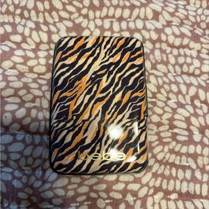 bebe Wild Stripe Clutch - Black, Orange, White